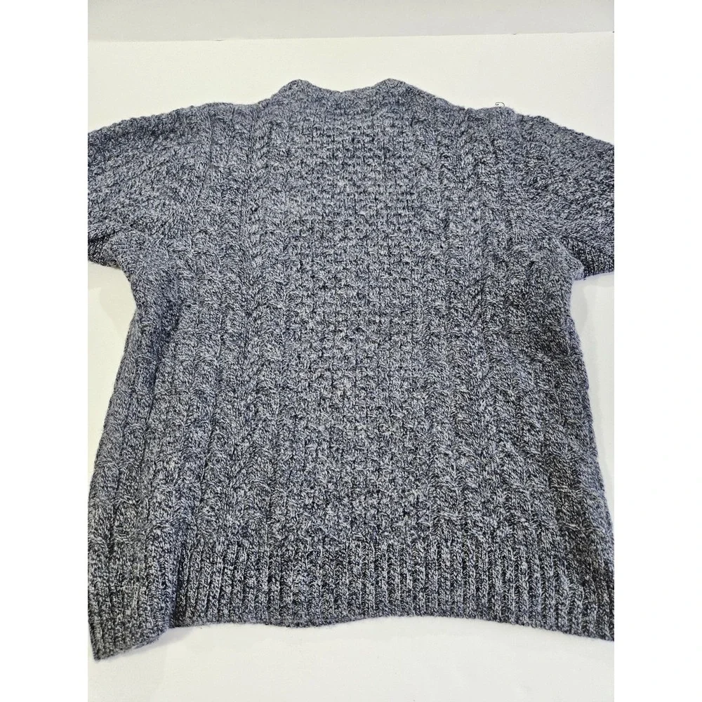 Dulth Trading Co. Sweater 100% Shetland Wool Men's Size Large Pullover Gray/Blue
